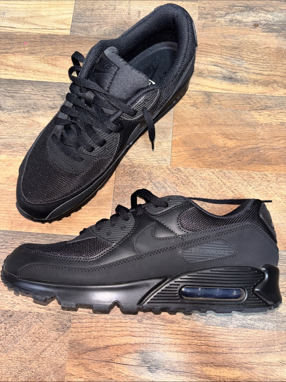 Nike Men's Air Max 90 Sneakers - Black on Black